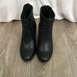 Fergalicious By Fergie Worthy Booties Black Size 5M New